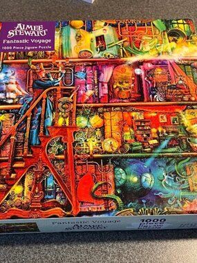Flame Tree 1000 pc Fantastic Voyage by Aimee Stewart UK puzzle Rare + Poster